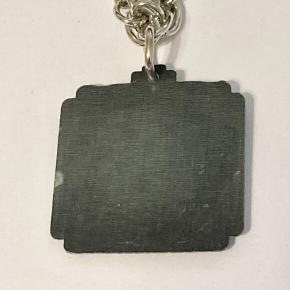 Vintage St. Saint Anthony of Padua Pendant Necklace Silver Plated Christian 19" - Picture 9 of 10